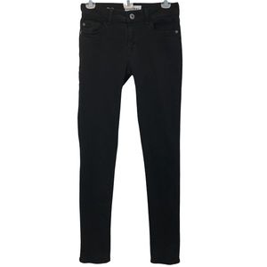 DL 1961 Women Amanda Skinny Fragment Black Denim Jean Size 25